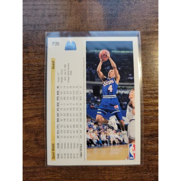Spud Webb 1992-1993 Upper Deck McDonalds #P35 - Sacramento Kings - NBA - Picture 2 of 3